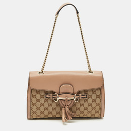 Gucci: Бежевая сумка  GG