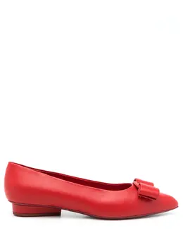 Ferragamo: Красные балетки  Viva