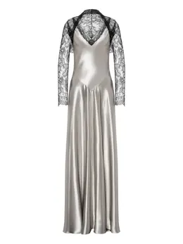Alberta Ferretti: Атласное платье 