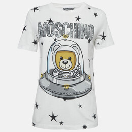 Moschino Couture: Белая футболка 
