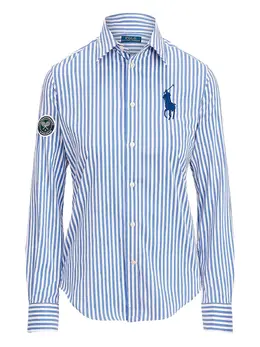 Polo Ralph Lauren: Голубая рубашка 