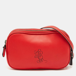 Coach: Красная сумка через плечо 