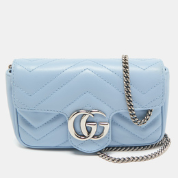 Gucci: Светлая сумка  GG Marmont