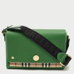 Burberry: Зелёная сумка  Note