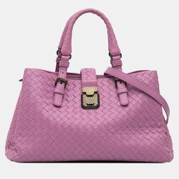 Bottega Veneta: Фиолетовая сумка  Intrecciato
