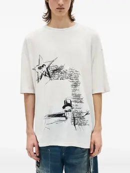 Ann Demeulemeester: Футболка с принтом 