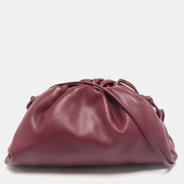 Bottega Veneta: Бордовая сумка  Pouch
