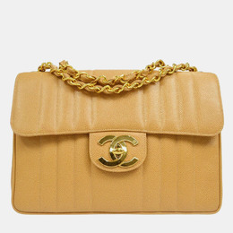 Chanel: Бежевая сумка 