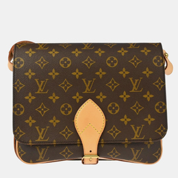 Louis Vuitton: Коричневая сумка 