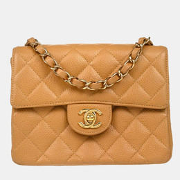 Chanel: Бежевая сумка 