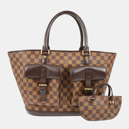 Louis Vuitton: Коричневая сумка-шоппер 
