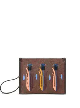 ETRO: Коричневый клатч 