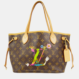 Louis Vuitton: Коричневая сумка-шоппер  Neverfull