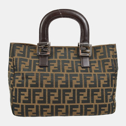 Fendi: Коричневая сумка-шоппер  Zucca