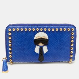 Fendi: Синий кошелёк  Karlito