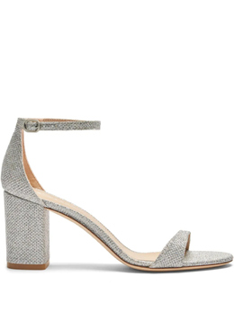 Stuart Weitzman: Серебристые сандалии  Nudist