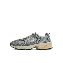 New Balance: Серые кеды 
