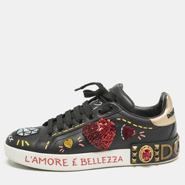 Dolce & Gabbana: Чёрные кроссовки  Portofino