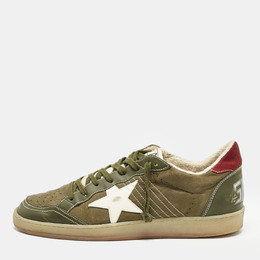 Golden Goose: Зелёные кроссовки  Superstar sneakers