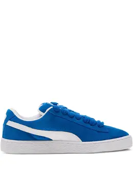 PUMA: Голубые кроссовки  Suede