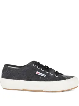 Superga: Чёрные кроссовки 