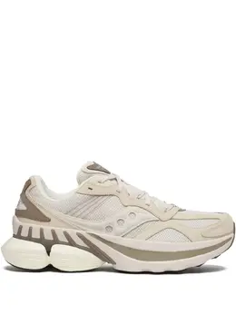Saucony: Бежевые кроссовки  Grid