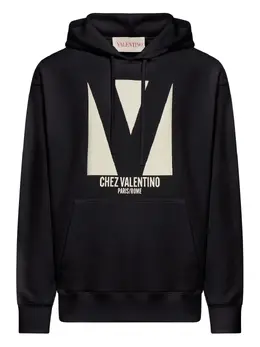 Valentino Garavani: Чёрная толстовка 