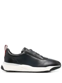 Santoni: Голубые кроссовки 