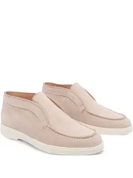 Santoni: Светлые лоферы 