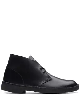 Clarks Originals: Чёрные ботинки 