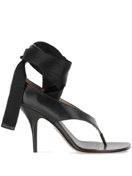 Ferragamo: Чёрные сандалии 
