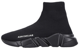 Balenciaga: Чёрные кеды  Speed