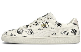 PUMA: Белые кроссовки  Basket