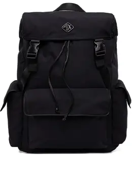 Armani Exchange: Чёрный рюкзак 