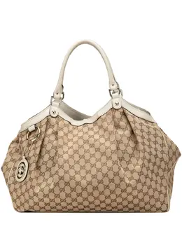 Gucci Pre-Owned: Коричневая сумка-шоппер 