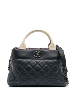 CHANEL Pre-Owned: Голубая сумка-шоппер 