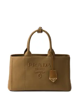 Prada: Коричневая сумка-шоппер 