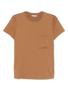 Max Mara: Коричневая футболка 