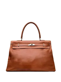 Hermès Pre-Owned: Коричневая сумка-шоппер 