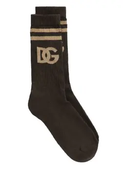 Dolce & Gabbana: Коричневые носки 
