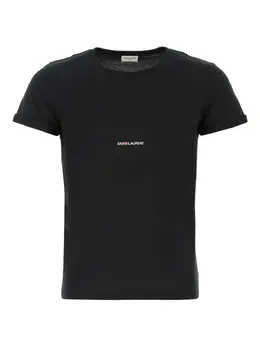 Saint Laurent: Футболка с принтом 