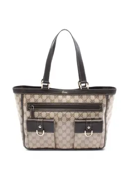Gucci Pre-Owned: Светлая сумка-шоппер 