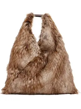 MM6 Maison Margiela: Коричневая сумка 