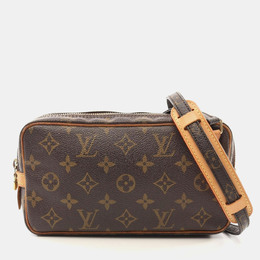 Louis Vuitton: Коричневая сумка 