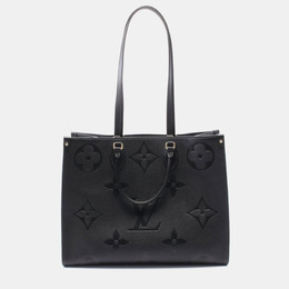 Louis Vuitton: Чёрная сумка-шоппер 