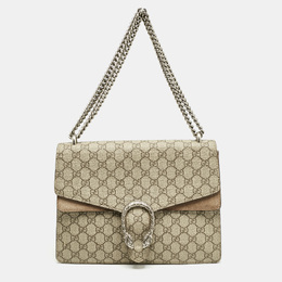 Gucci: Бежевая сумка  GG Supreme