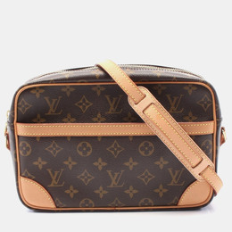 Louis Vuitton: Коричневая сумка 