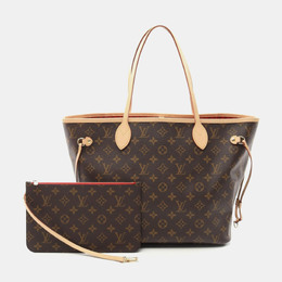 Louis Vuitton: Коричневая сумка-шоппер  Neverfull