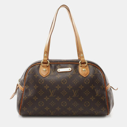 Louis Vuitton: Коричневая сумка 