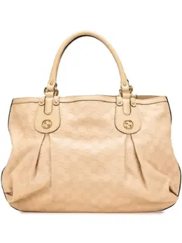 Gucci Pre-Owned: Коричневая сумка-шоппер 